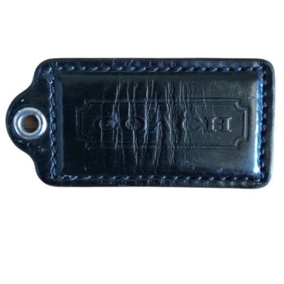 COACH Leather keychain bit black - Picture 1 of 2